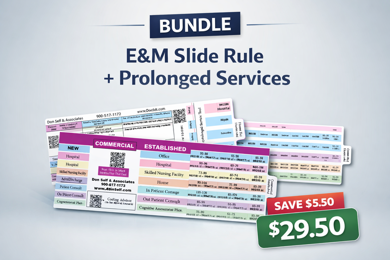 Bundle - E&M Slide Rule + Prolonged Services Slide Rule