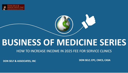 Increasing Income For Fee For Service Clinics (2025) - WEBINAR & CEU